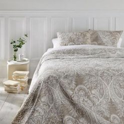 Vente flash ???? Dessus De Lit & 2 Taies Marie 240x260cm Lin ????