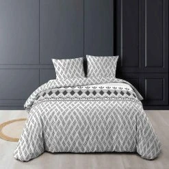 Tout neuf ⌛ Paris Prix Parure De Lit 3 Pièces Arcadia 260x240cm Blanc ⌛