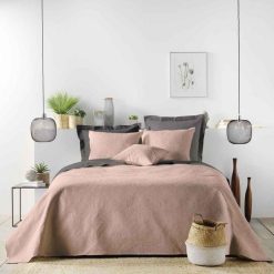 Coupon ???? Paris Prix Couvre-Lit Matelassé Romane 220x240cm Rose ????