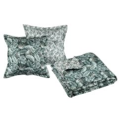 Coupon âš Lovely Casa Boutis 240x220 Avec 2 Taies Et Sac Vibes Vert ????