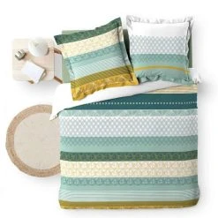 Nouveau 😍 Paris Prix Parure De Lit 3 Pièces Juliane 240x220cm Multicolore ❤️ -LOLLYBEL Magasin unnamed file 410