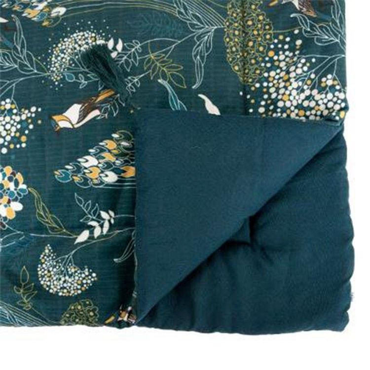 Dessus de Lit Paon 80x180cm Bleu Canard Acheter ???? Dessus De Lit Paon 80x180cm Bleu Canard ???? -LOLLYBEL Magasin unnamed file 4121