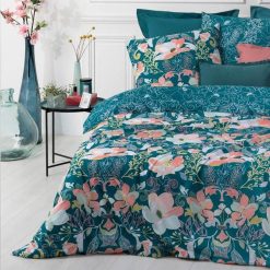 Meilleur prix ???? Parure De Lit 3 Pièces Amelia 240x220cm Vert ⌛