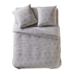 Promo 🔥 Parure Housse De Couette En Microfibre Motifs Géométriques TIAGO ✔️