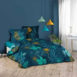 Remise 🔥 Paris Prix Parure De Lit 3 Pièces Analisa 240x220cm Marine 🎁