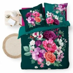 Meilleure vente 🤩 Paris Prix Parure De Lit 3 Pièces Indirose 240x220cm Vert ✔️ -LOLLYBEL Magasin unnamed file 550