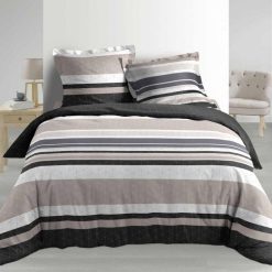 Grosses soldes ⭐ Paris Prix Parure De Lit 3 Pièces Alban 240x220cm Naturel ????