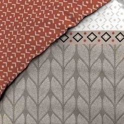 Meilleur prix 😀 Paris Prix Parure De Lit 3 Pièces Sirocco 240x220cm Terracotta 😀 -LOLLYBEL Magasin unnamed file 589