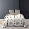 Remise ???? Paris Prix Parure De Lit 3 Pièces Pastille 260x240cm Taupe ????