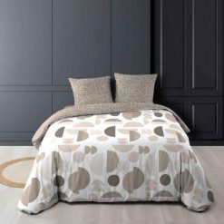Remise ???? Paris Prix Parure De Lit 3 Pièces Pastille 260x240cm Taupe ????