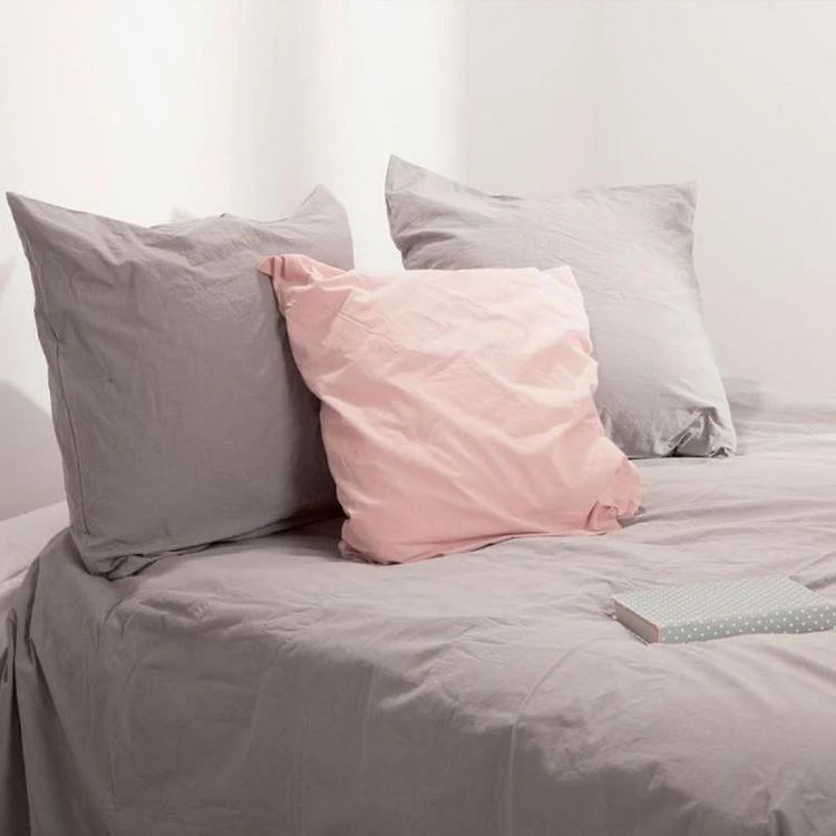 Remise 😍 Parure De Lit 3 Pièces Coton Lavé 260x240cm Taupe ❤️ 1 Remise 😍 Parure De Lit 3 Pièces Coton Lavé 260x240cm Taupe ❤️