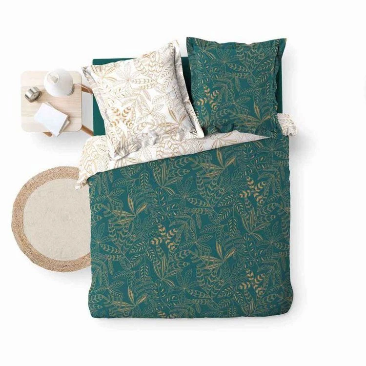 Vente flash 😉 Paris Prix Parure De Lit 3 Pièces Belflor 260x240cm Émeraude 🤩 2 Vente flash 😉 Paris Prix Parure De Lit 3 Pièces Belflor 260x240cm Émeraude 🤩 – Image 2