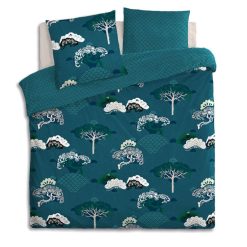 Les meilleures critiques de ???? ATMOSPHERA Parure De Lit Imprimé Atsuko En 240 X 220 - Bleu ⭐