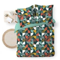 Coupon 🧨 Paris Prix Parure De Lit 3 Pièces Rythmo 240x220cm Orange ❤️ -LOLLYBEL Magasin unnamed file 655