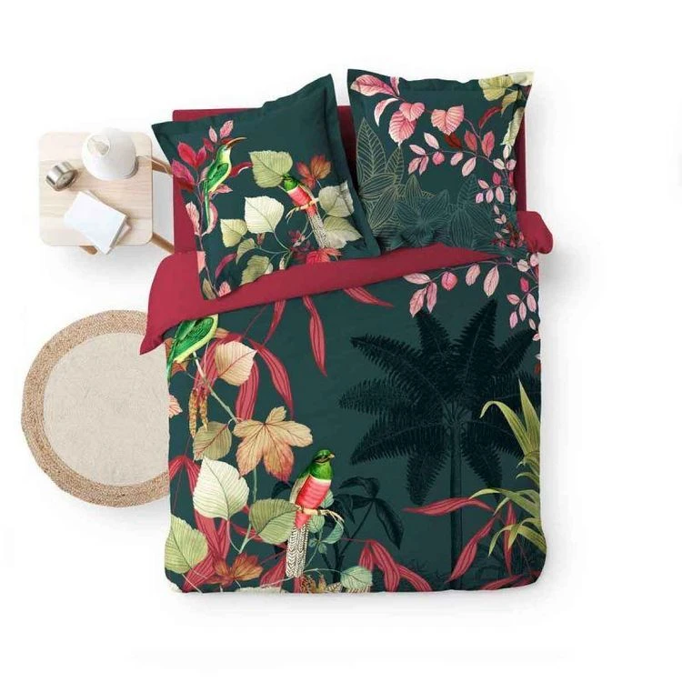 Budget 🧨 Paris Prix Parure De Lit 3 Pièces Fauvette 240x220cm Vert 🤩 2 Budget 🧨 Paris Prix Parure De Lit 3 Pièces Fauvette 240x220cm Vert 🤩 – Image 2