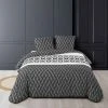 Promo 🥰 Paris Prix Parure De Lit 3 Pièces Bonnie 260x240cm Noir 🎉