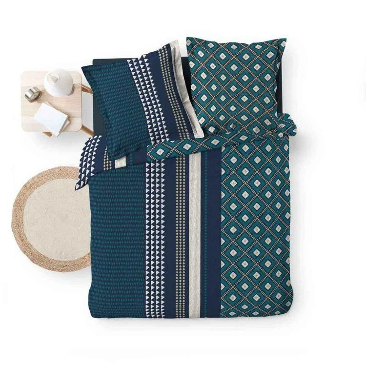 Meilleure vente 🌟 Paris Prix Parure De Lit 3 Pièces Madison 240x220cm Bleu 🥰 2 Meilleure vente 🌟 Paris Prix Parure De Lit 3 Pièces Madison 240x220cm Bleu 🥰 – Image 2