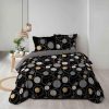 Promo ⭐ Paris Prix Parure De Lit 3 Pièces Parador 240x220cm Noir ????