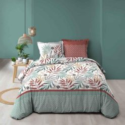 Meilleure affaire ???? Paris Prix Parure De Lit 3 Pièces Melvina 260x240cm Vert ????