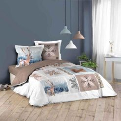 Meilleur prix ???? Paris Prix Parure De Lit 3 Pièces Aspen 240x220cm Naturel ⭐