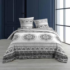 Meilleur prix ???? Paris Prix Parure De Lit 3 Pièces Linake 240x220cm Blanc ????