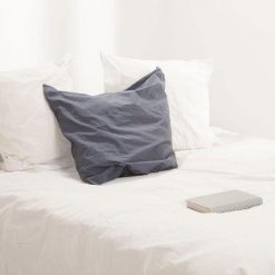 Remise ⭐ Parure De Lit 3 Pièces Coton Lavé 240x260cm Blanc ????