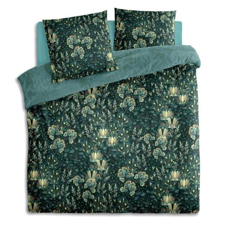 Acheter ⭐ Parure De Lit Imprimée Feuillage 260x240cm Vert 😍 2 Acheter ⭐ Parure De Lit Imprimée Feuillage 260x240cm Vert 😍 – Image 2