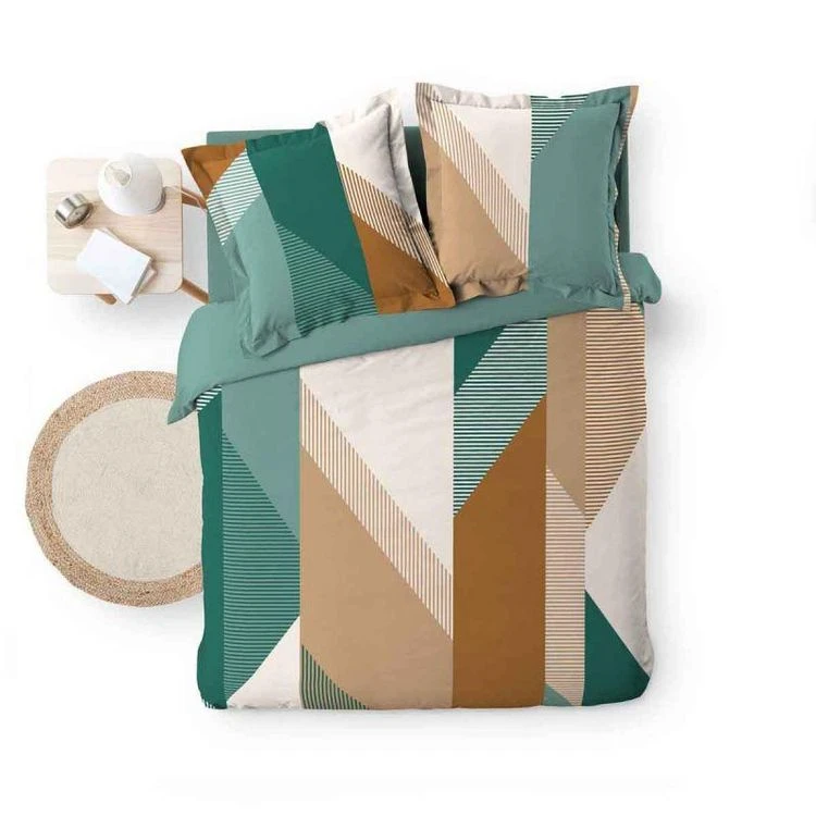 Acheter 😉 Paris Prix Parure De Lit 3 Pièces Malone 240x220cm Vert 👍 2 Acheter 😉 Paris Prix Parure De Lit 3 Pièces Malone 240x220cm Vert 👍 – Image 2