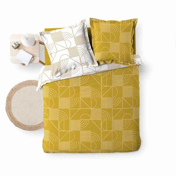 Tout neuf 🌟 Paris Prix Parure De Lit 3 Pièces Lineor 260x240cm Jaune ❤️ 2 Tout neuf 🌟 Paris Prix Parure De Lit 3 Pièces Lineor 260x240cm Jaune ❤️ – Image 2