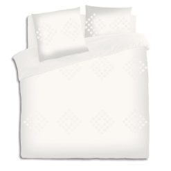 Coupon ✨ ATMOSPHERA Parure De Lit En Coton Lavé Tuft - 240 X 220 Cm - Ivoire ????