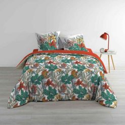 Remise ???? Paris Prix Parure De Lit 3 Pièces Palombe 240x220cm Vert ????