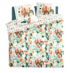 Sortie 🔔 Parure De Lit 3 Pièces Mattys 240x220cm Multicolore ⌛