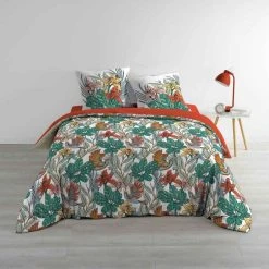 Bon marché 🤩 Paris Prix Parure De Lit 3 Pièces Palombe 260x240cm Vert 🎉