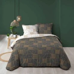 Meilleure vente 👍 Paris Prix Parure De Lit 3 Pièces Lineor 240x220cm Anthracite 🛒