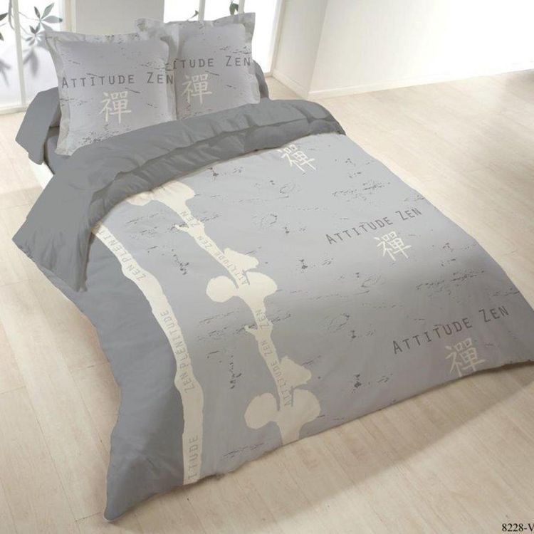 Dourev Housse de couette 220x240 ZEN PLENITUDE + 2 taies Vente flash ???? Dourev Housse De Couette 220x240 ZEN PLENITUDE + 2 Taies ???? -LOLLYBEL Magasin unnamed file 893