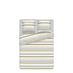 Meilleure affaire 💯 ACTUEL Parure De Drap En Flanelle Motifs Rayures FINLAND ⭐