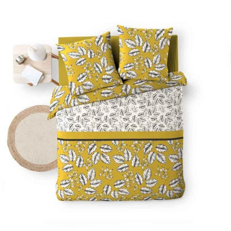 De gros ✨ Paris Prix Parure De Lit 3 Pièces Marjolaine 240x220cm Ocre 😍 2 De gros ✨ Paris Prix Parure De Lit 3 Pièces Marjolaine 240x220cm Ocre 😍 – Image 2