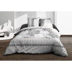 Vente flash 🤩 Kaliss Parure 4 Pièces Sabana 2 Personnes 100% Coton 57 Fils 🎁