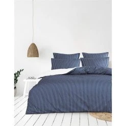 Promo 😍 Sensei Maison Parure Housse De Couette Percale De Coton Avec 2 Taies 65x65cm LINQUIST ⌛