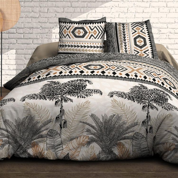 Kaliss Parure 4 pièces Palmier 2 personnes 100% coton 57 fils Le moins cher ???? Kaliss Parure 4 Pièces Palmier 2 Personnes 100% Coton 57 Fils ???? -LOLLYBEL Magasin unnamed file 950