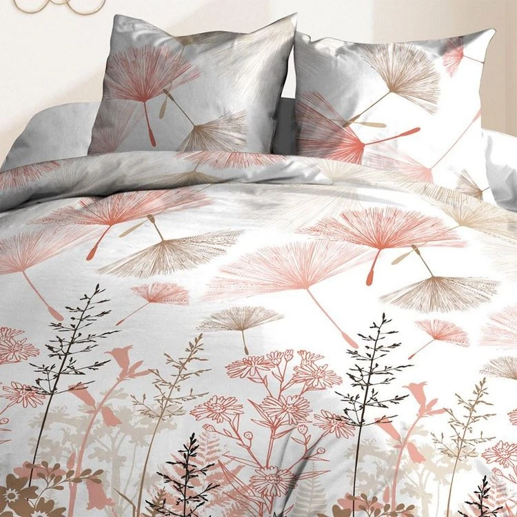 Remise 👏 Kaliss Parure 4 Pièces Etamine Rose 2 Personnes 100% Coton 57 Fils 👍 2 Remise 👏 Kaliss Parure 4 Pièces Etamine Rose 2 Personnes 100% Coton 57 Fils 👍 – Image 2