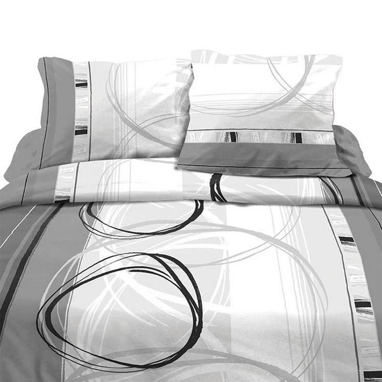 Kaliss Parure 4 pièces Roue libre gris 2 personnes 100% coton 57 fils Top 10 ???? Kaliss Parure 4 Pièces Roue Libre Gris 2 Personnes 100% Coton 57 Fils ???? -LOLLYBEL Magasin unnamed file 956