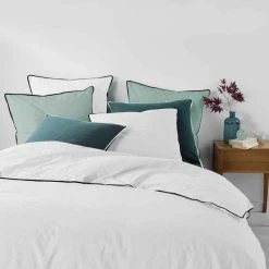 Vente flash ❤️ Paris Prix Parure De Lit 3 Pièces Linette 260x240cm Blanc 🌟